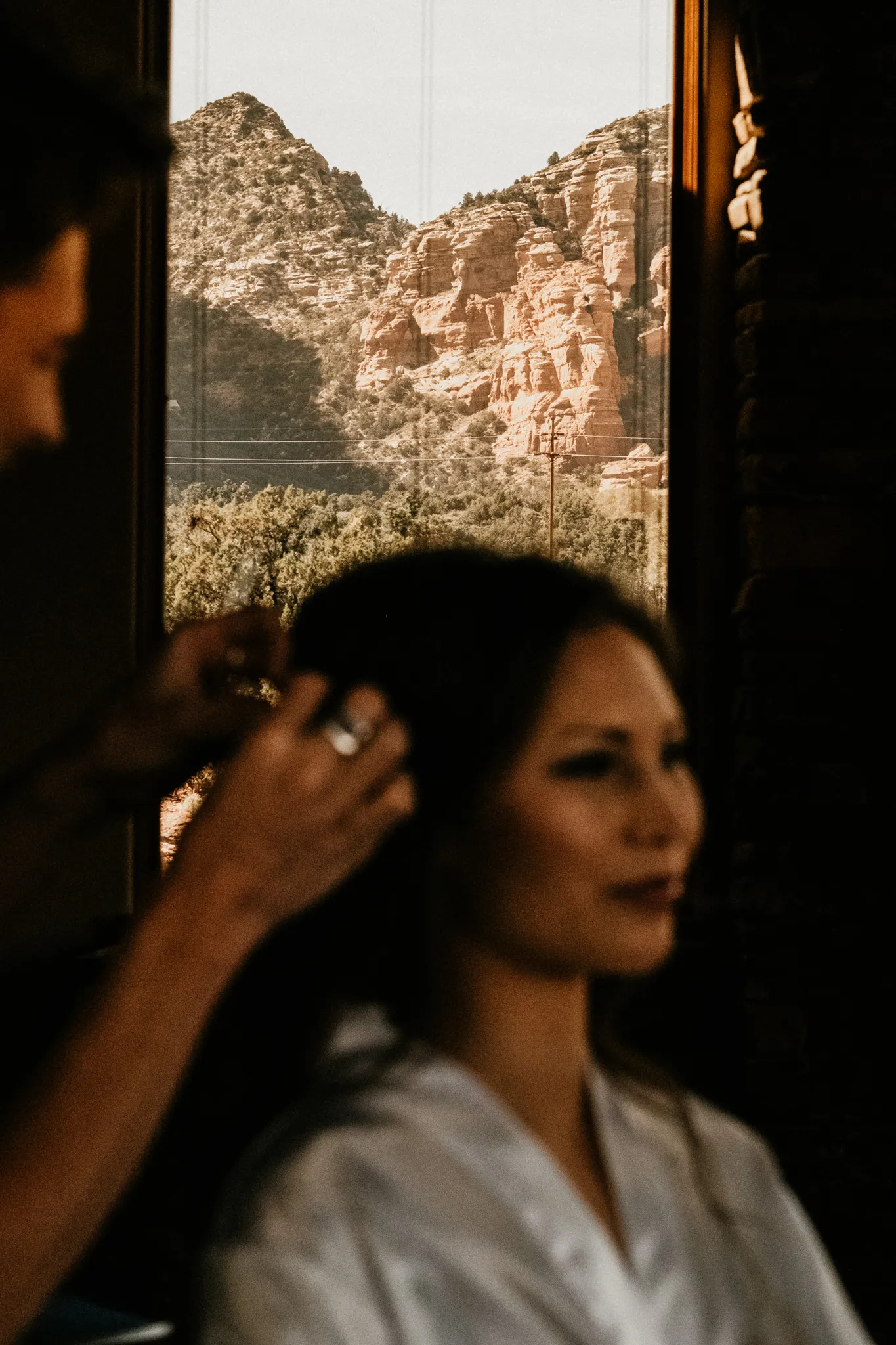 Wedding in Arizona, Sedona - Bride's getting ready