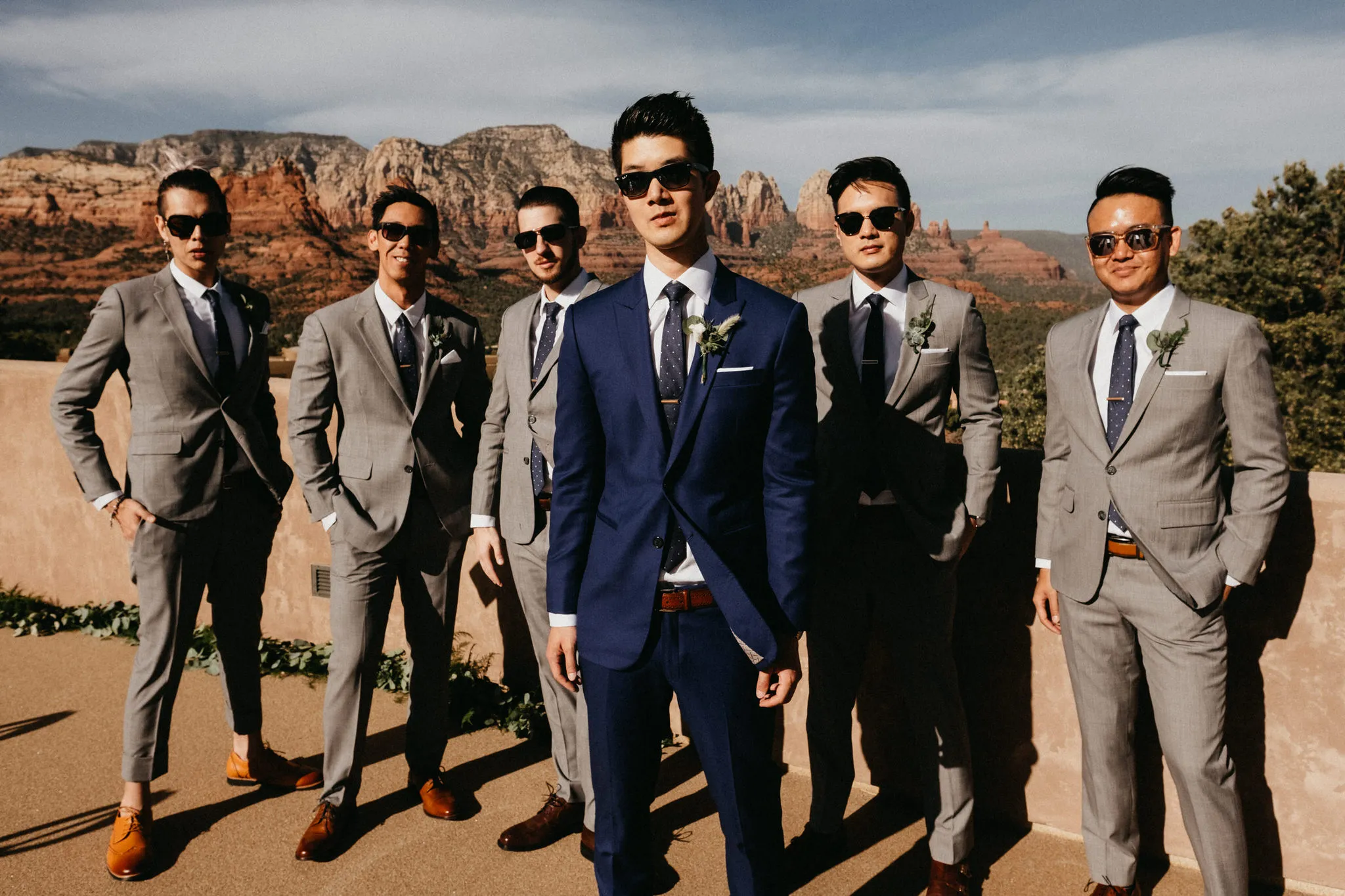 Wedding in Arizona, Sedona - Groom's getting ready