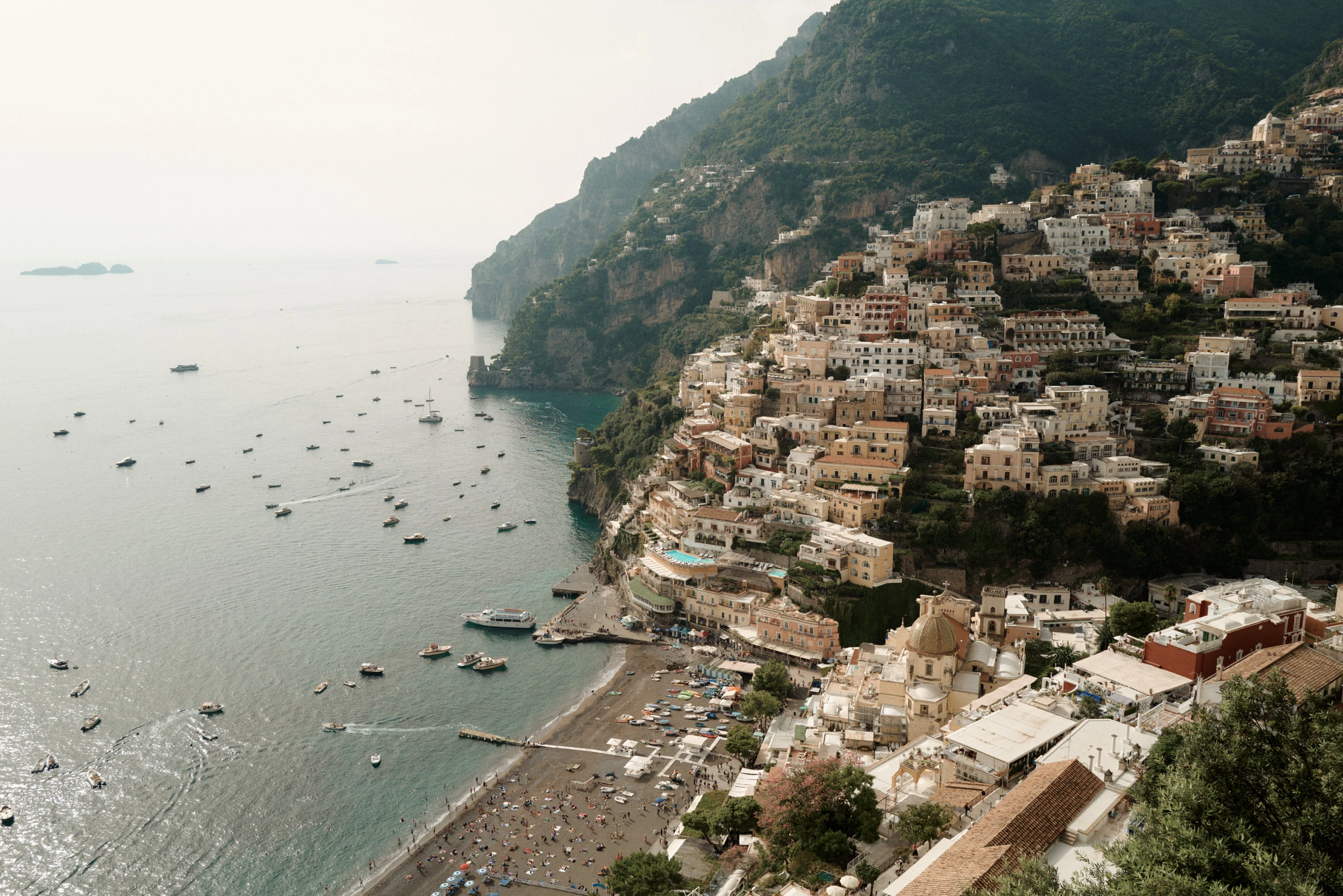 Getting Ready - View of Positano - Enchanting Elopement in Positano, Amalfi Coast
