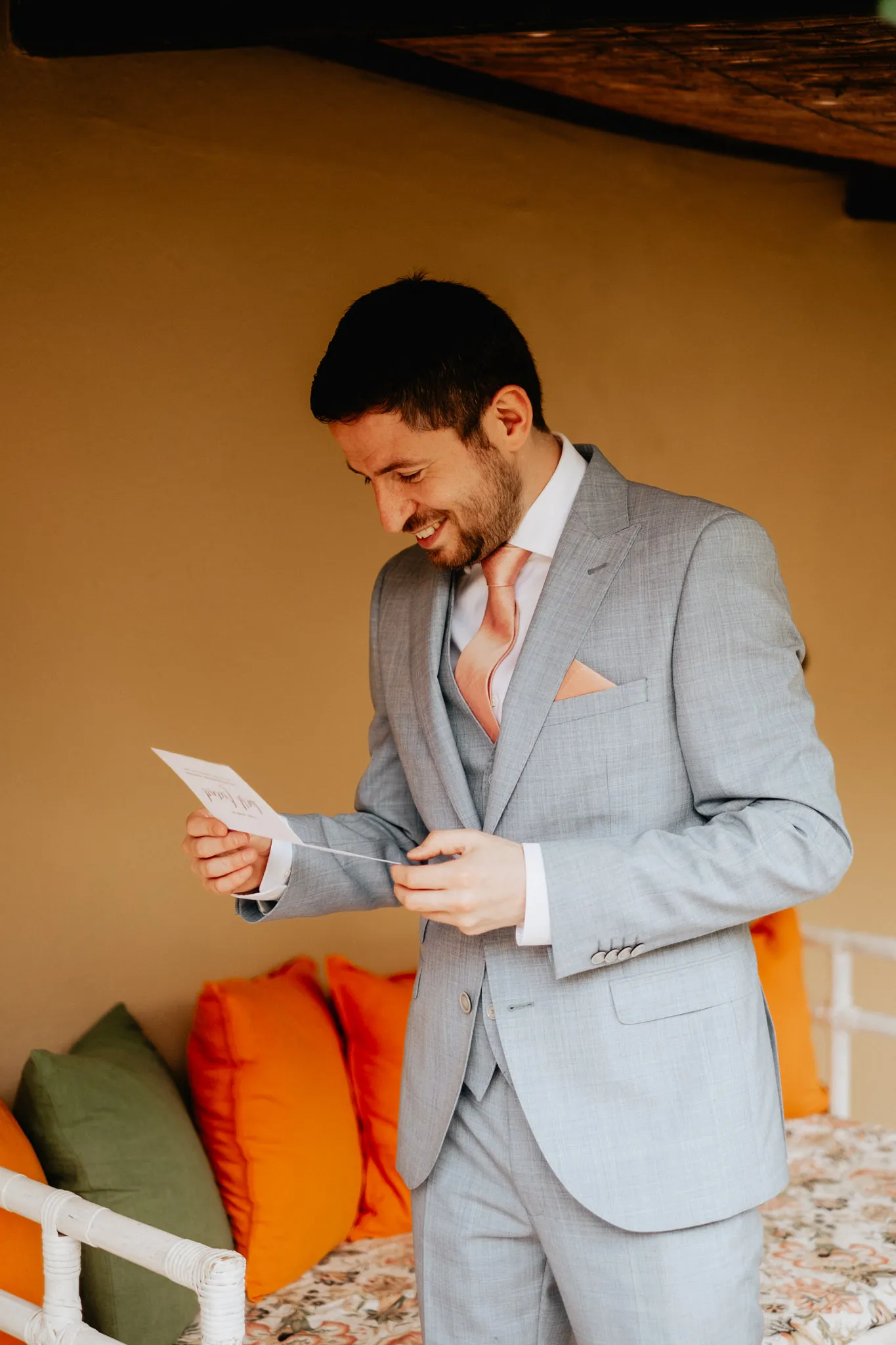 Wedding in Volterra, Tuscany Villa - Groom getting ready