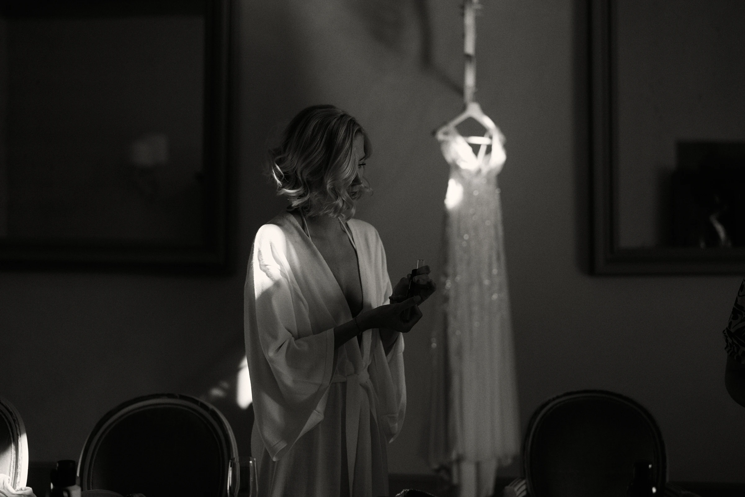 Getting Ready - Villa Ulignano bride getting ready for her wedding in Tuscany