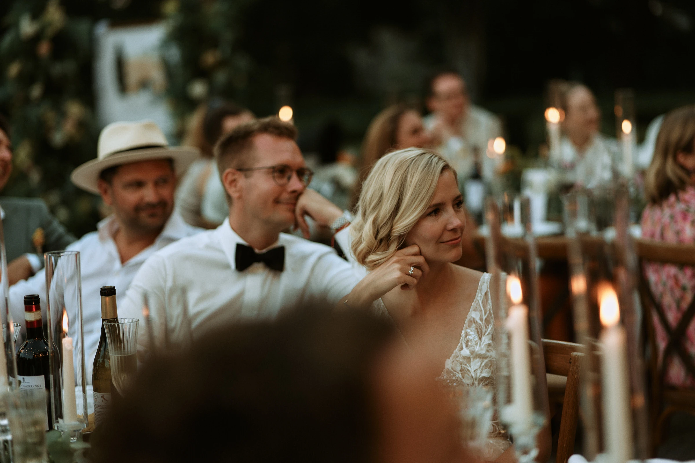 Reception - Villa Ulignano Wedding dinner