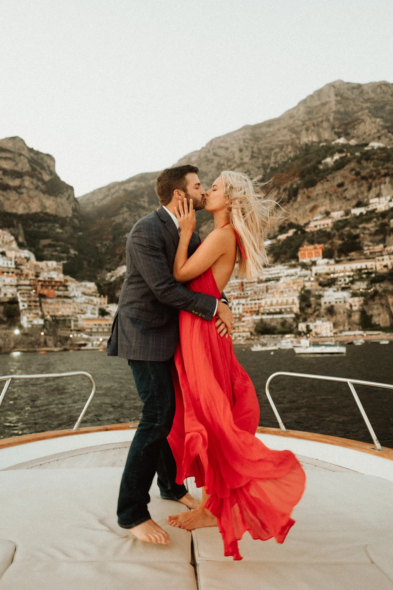 How does a destination wedding work? - Destination Wedding Photographer on boat in Positano