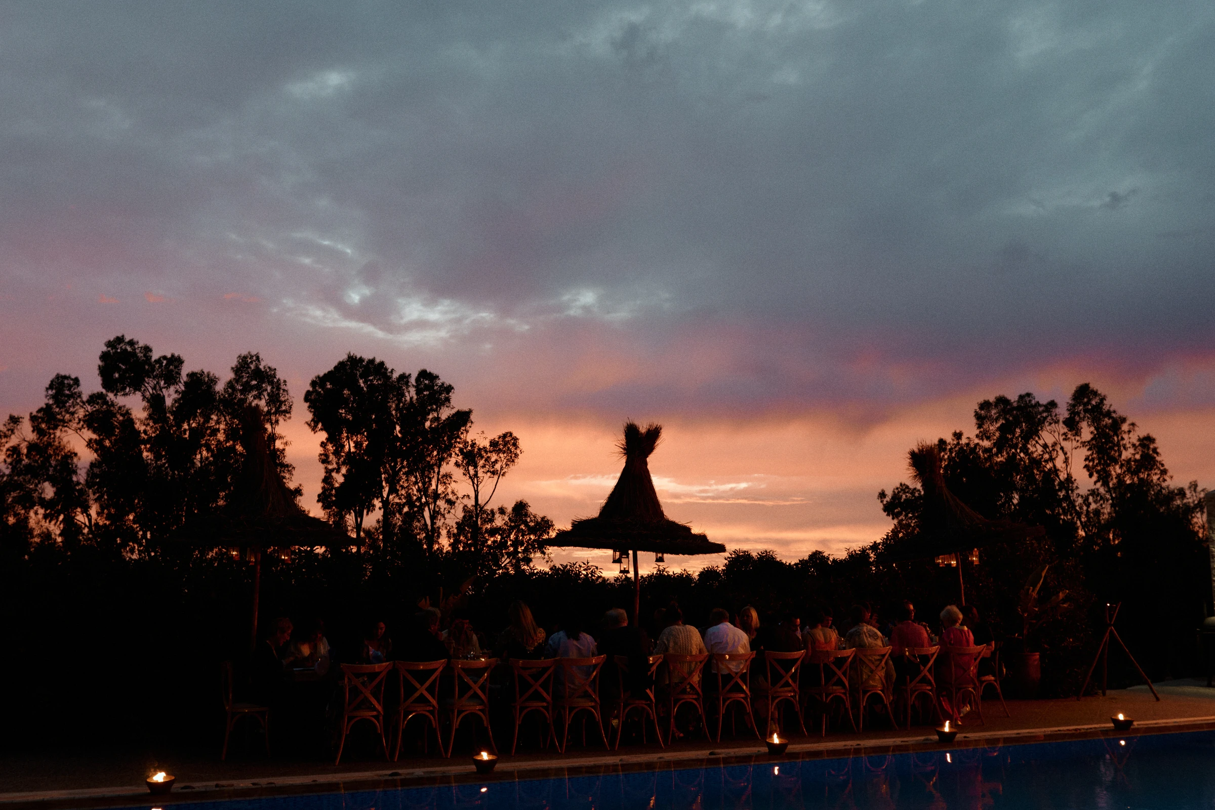 Reception - Morocco Wedding Sunset