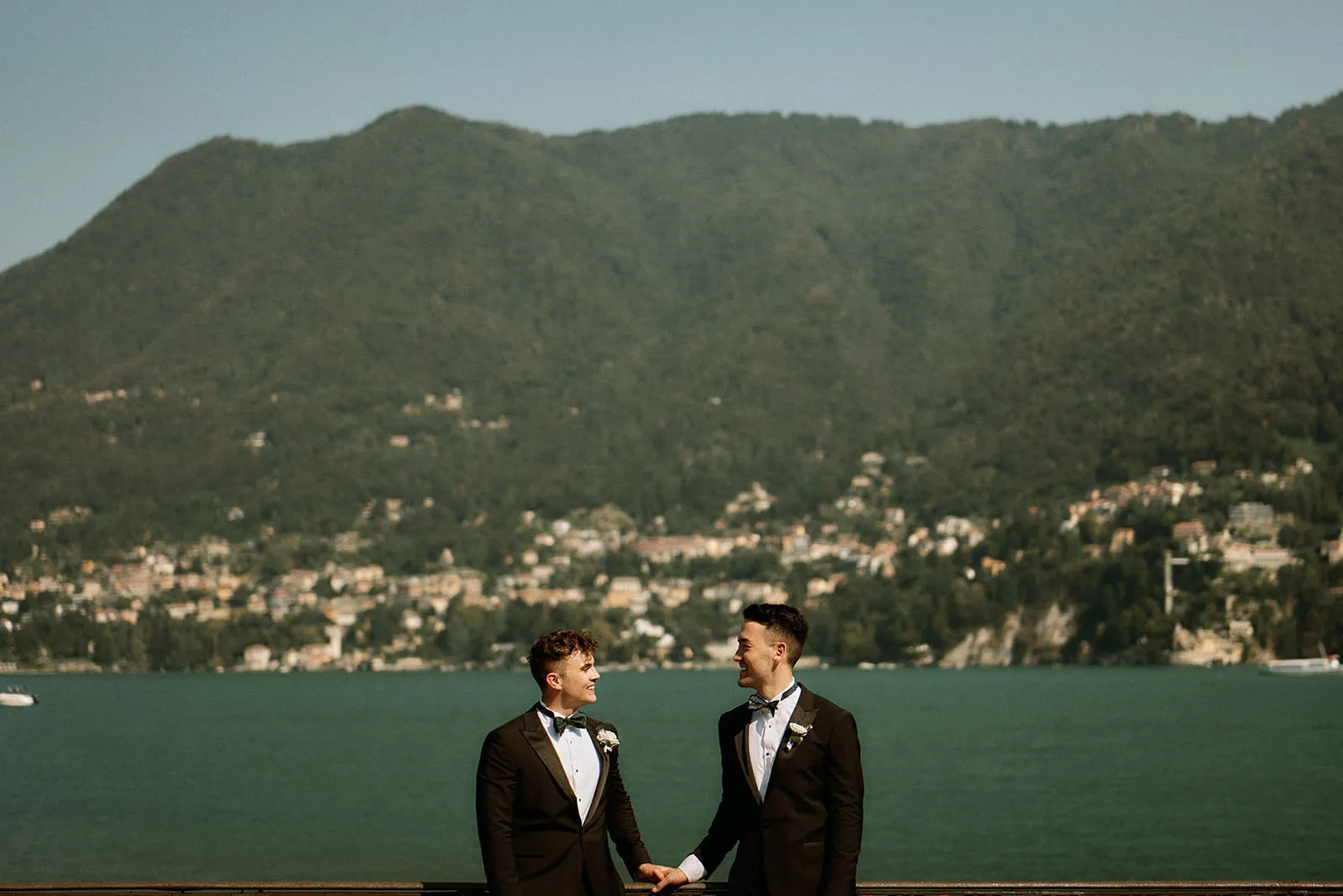 the Couple-Same Sex Wedding in Como Lake