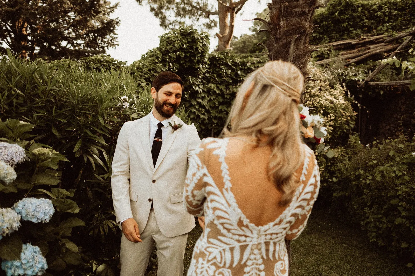 First Look - Intimate Wedding Ravello, Amalfi Coast