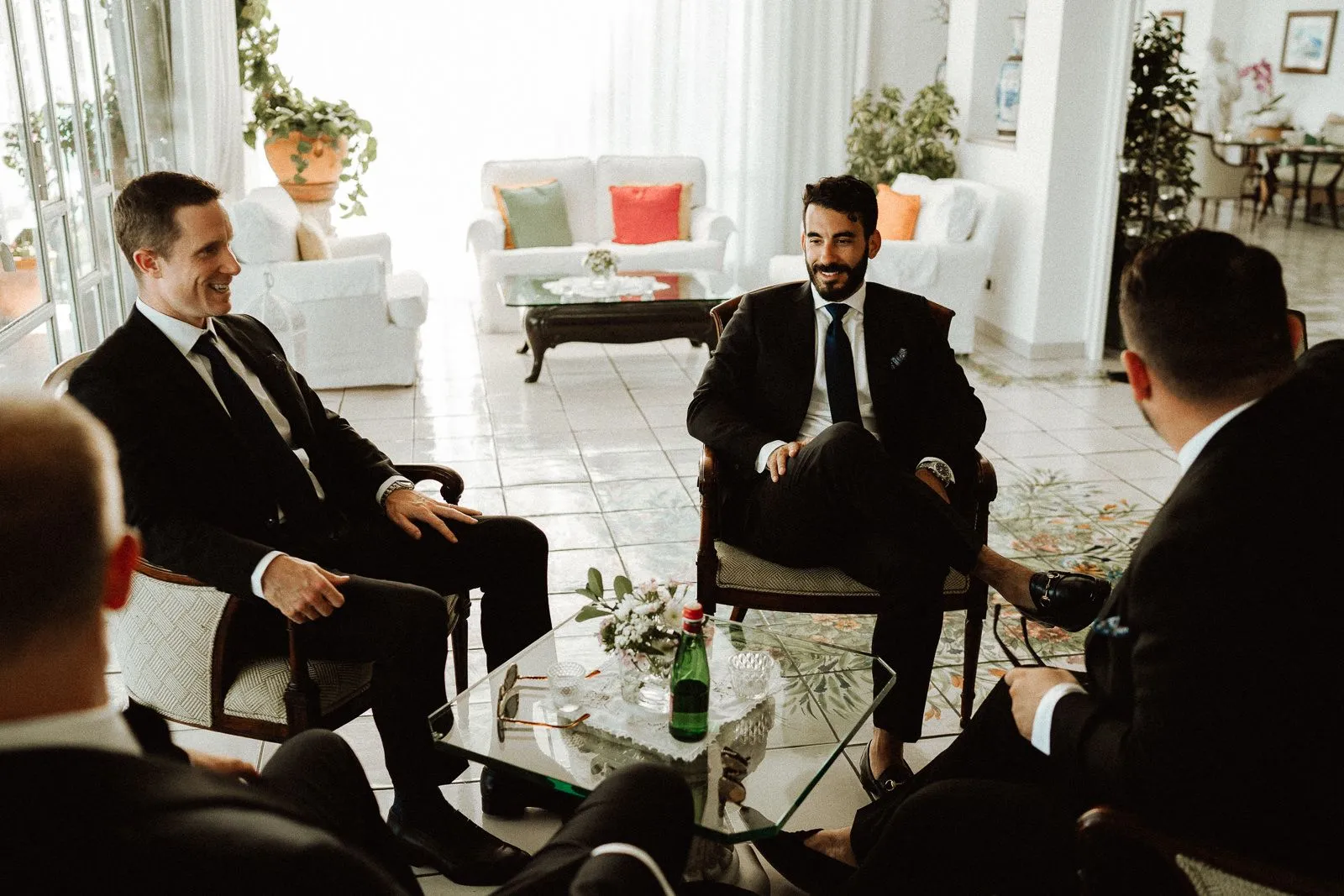 Getting Ready Groom - Amalfi Coast Wedding at Santa Caterina Hotel