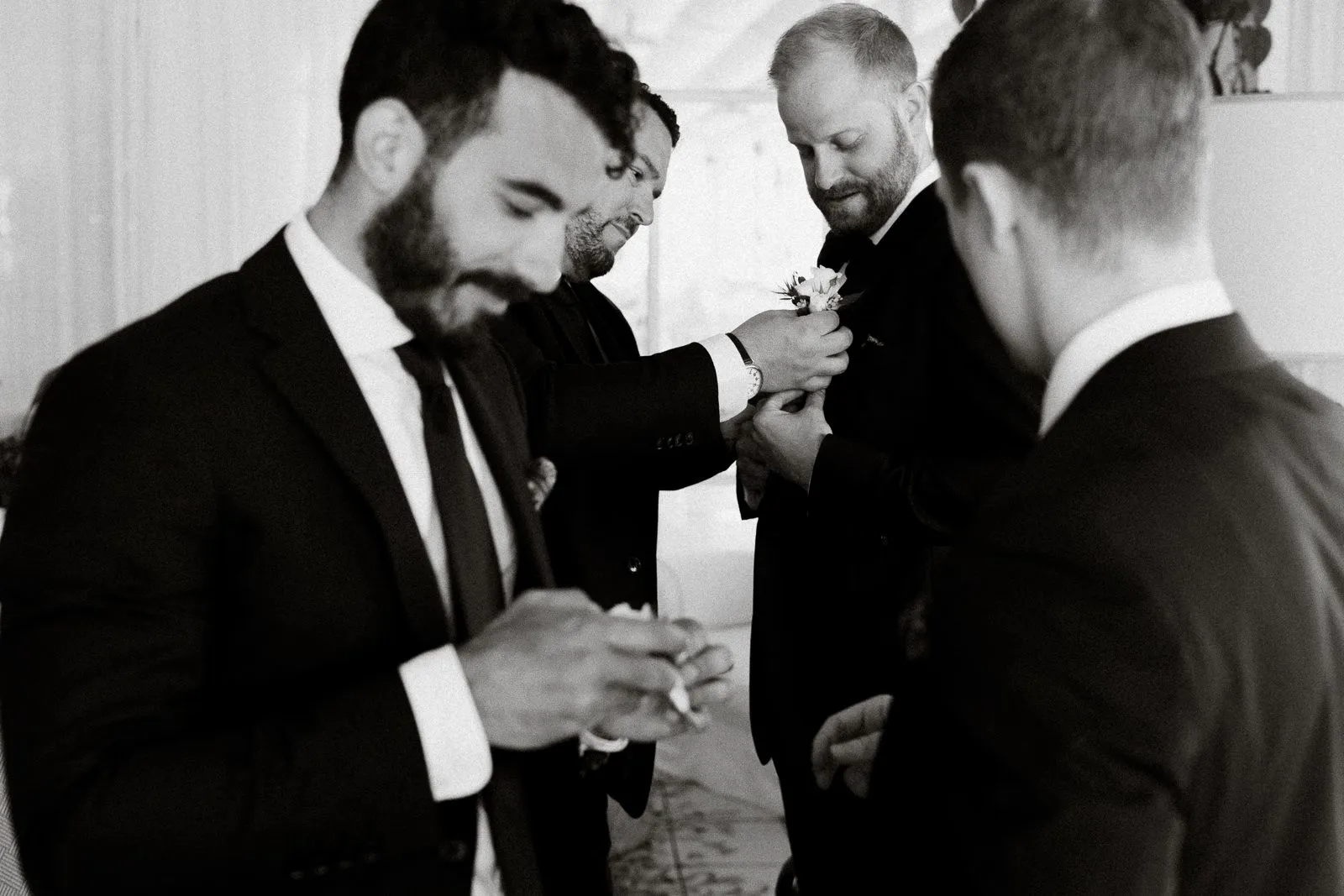 Getting Ready Groom - Amalfi Coast Wedding at Santa Caterina Hotel