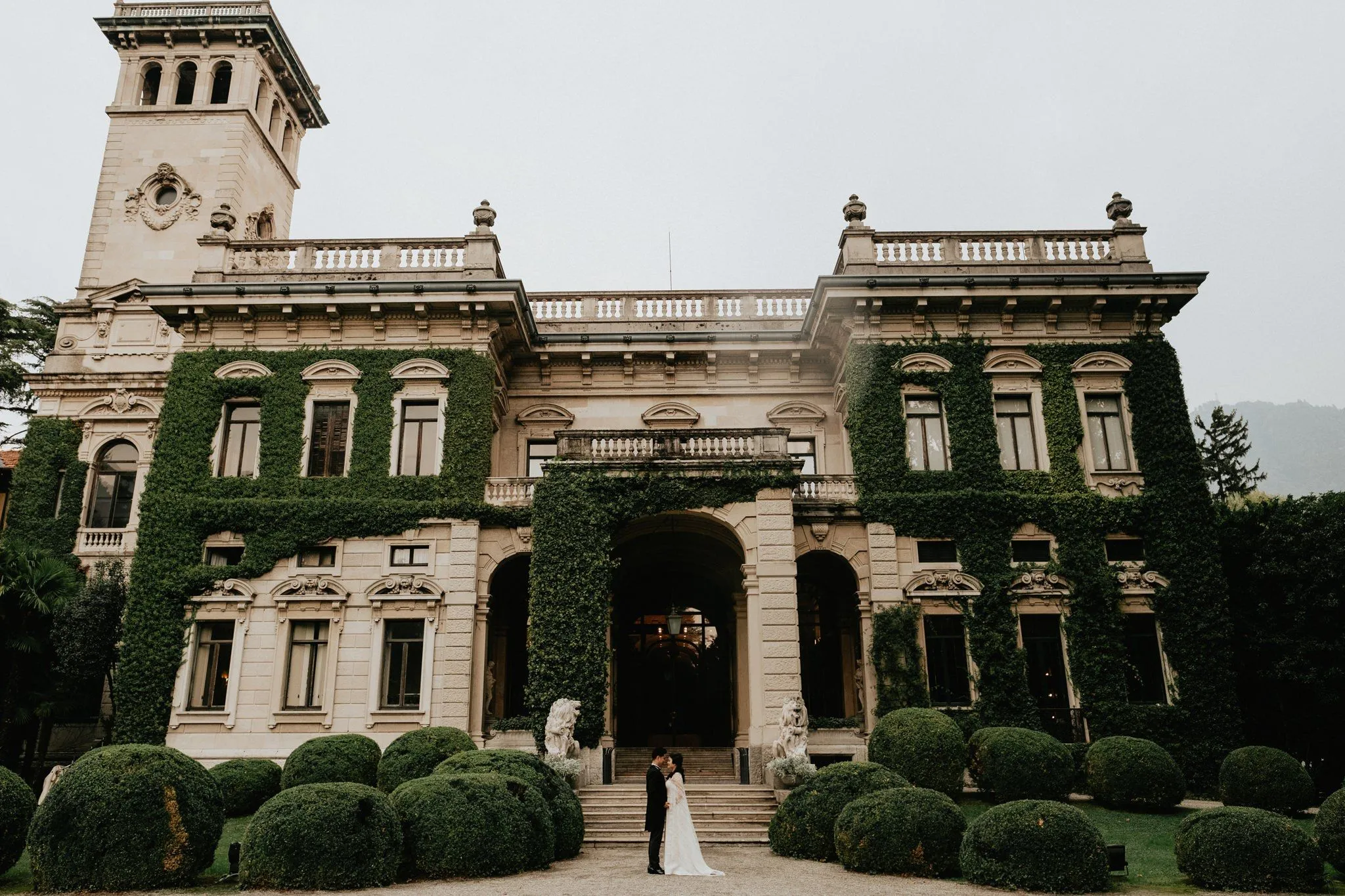 Portraits - Como Lake Wedding Great Gatsby Inspired