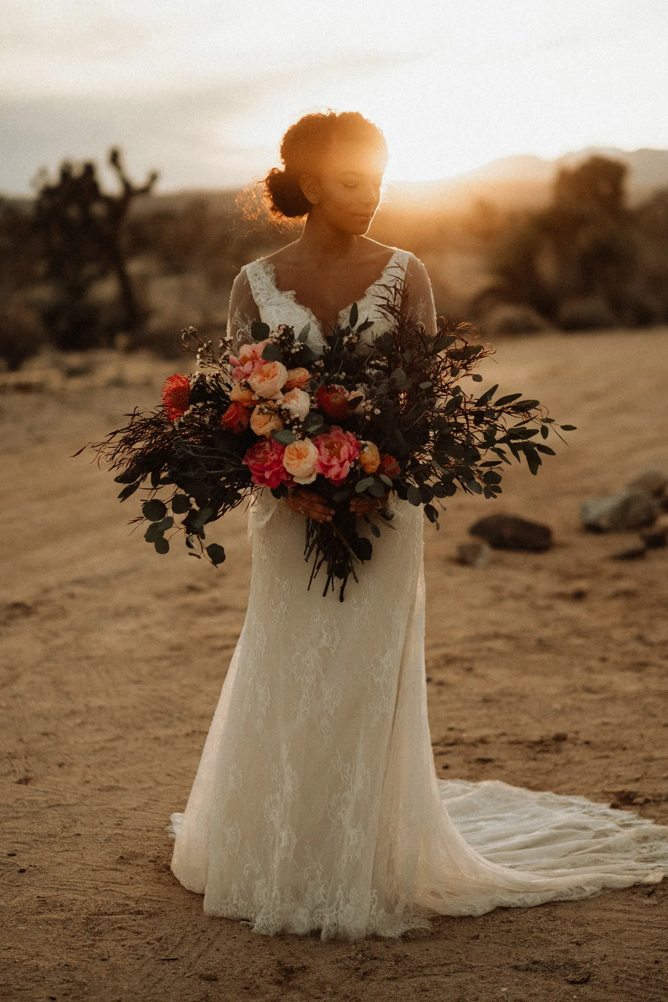 Joshua Tree Elopement Reception - Reception two images