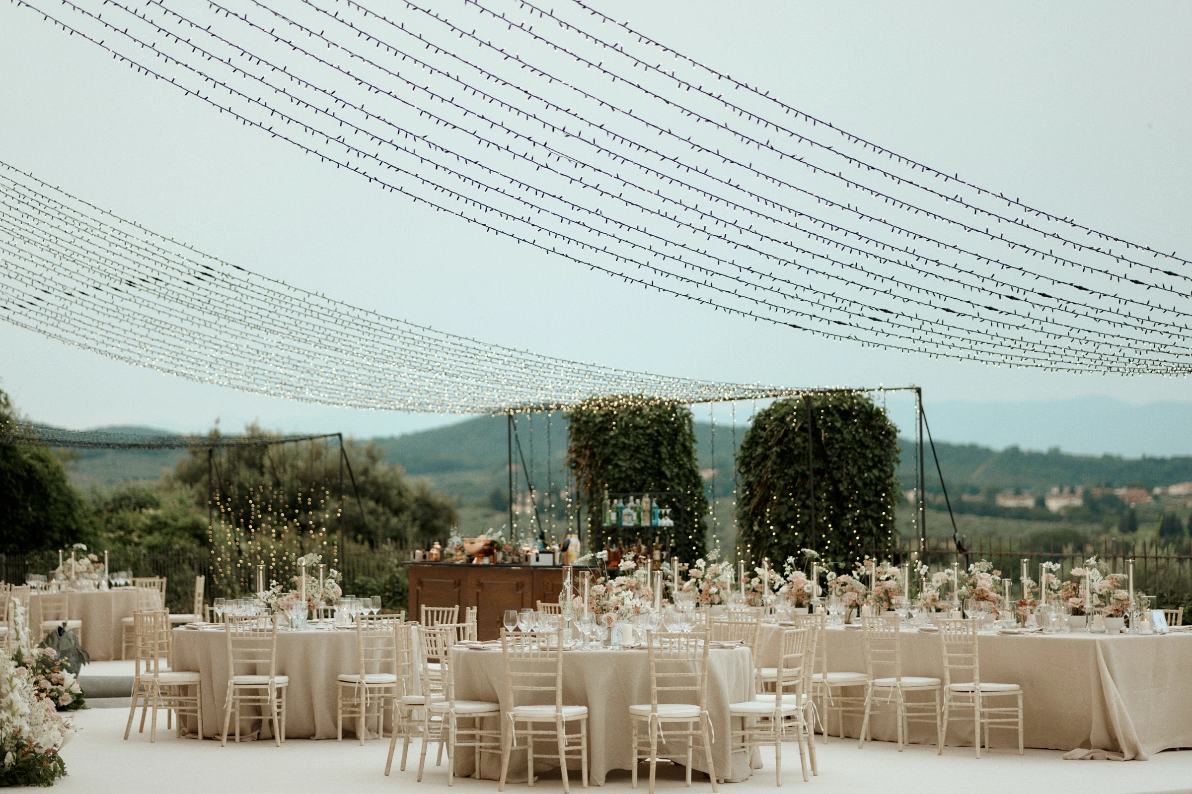 Wedding Dinner at Villa Mangiacane in Florence