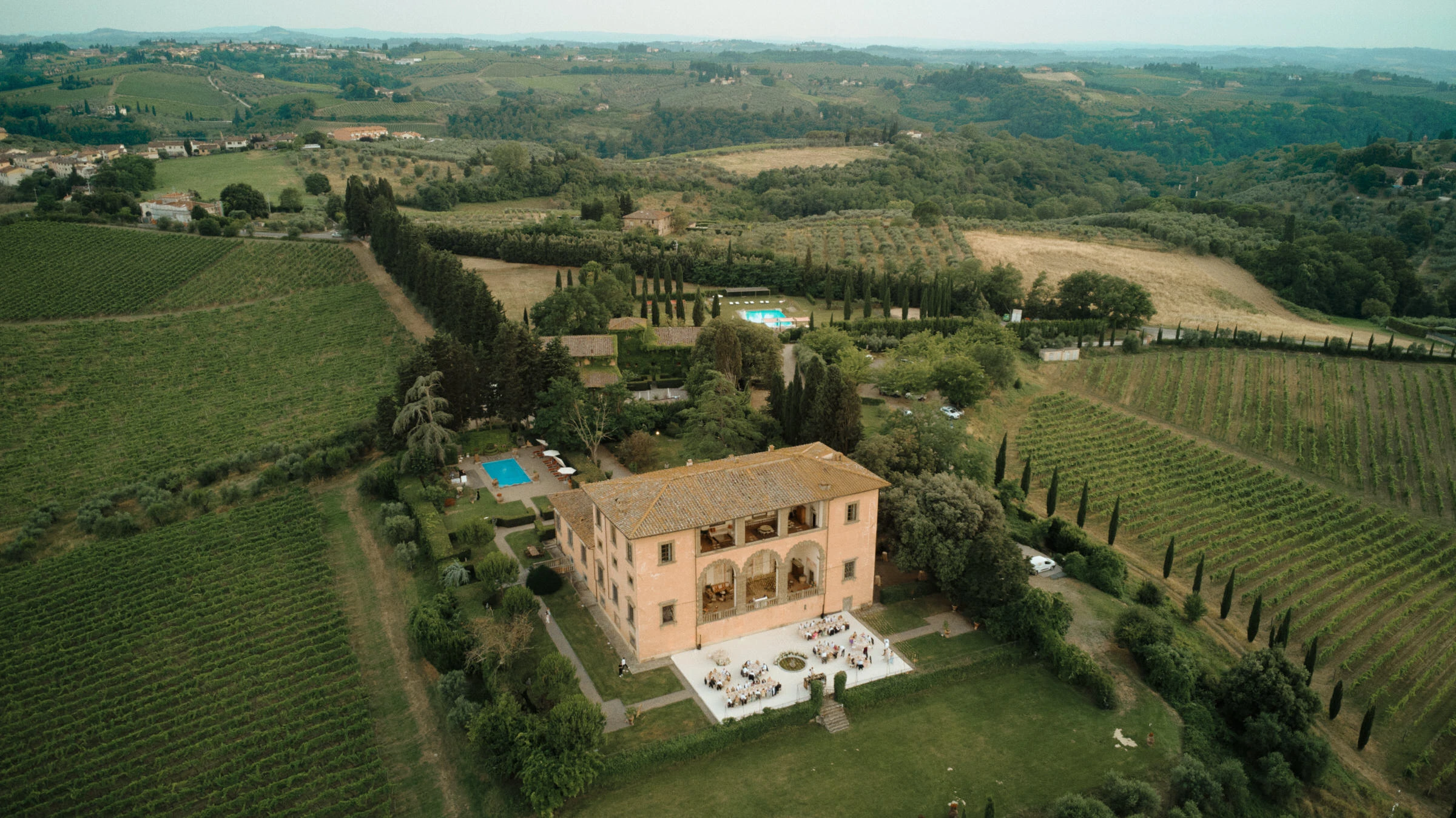 Wedding Dinner-Wedding at Villa Mangiacane in Florence