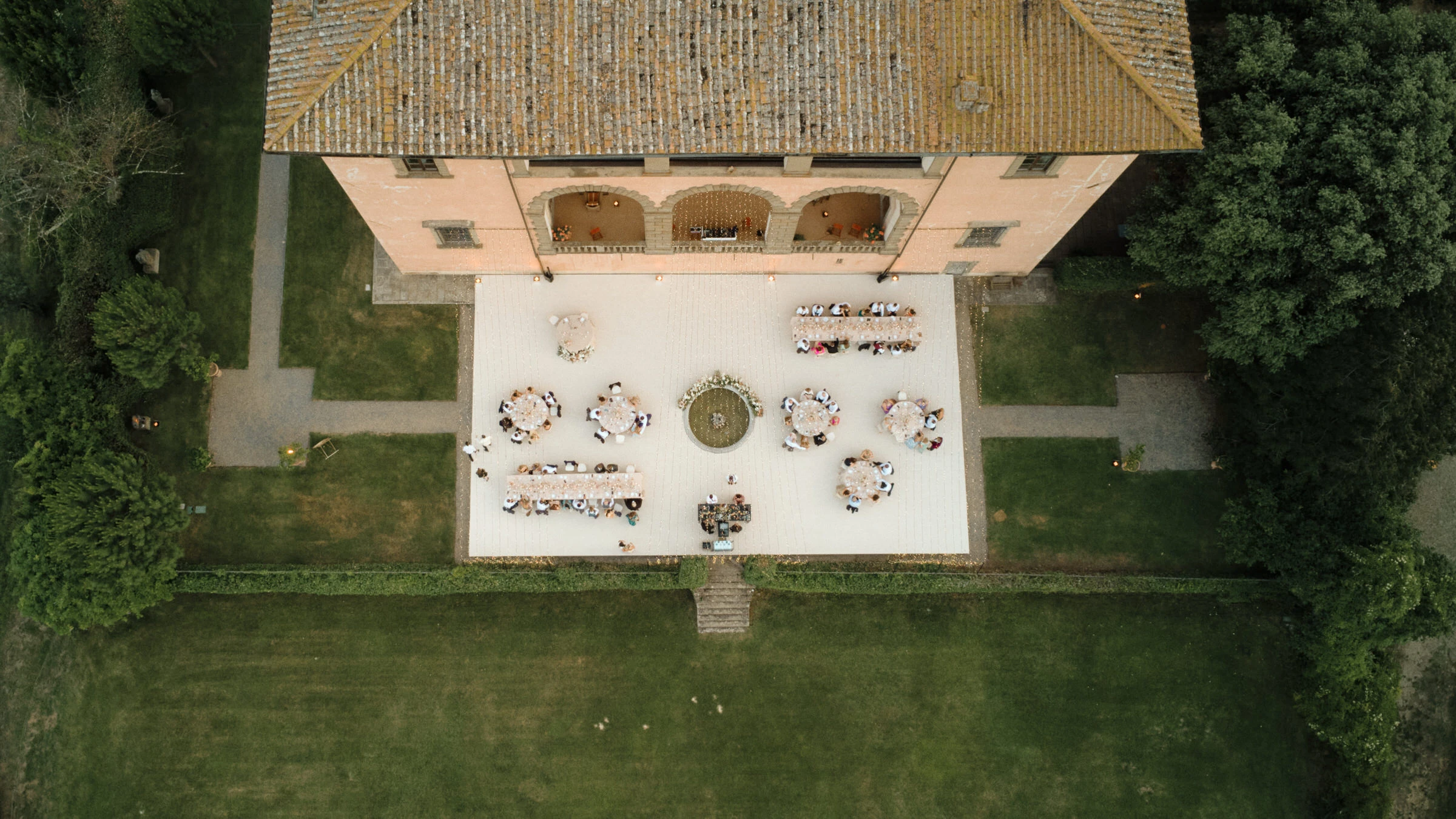 Wedding Dinner at Villa Mangiacane in Florence