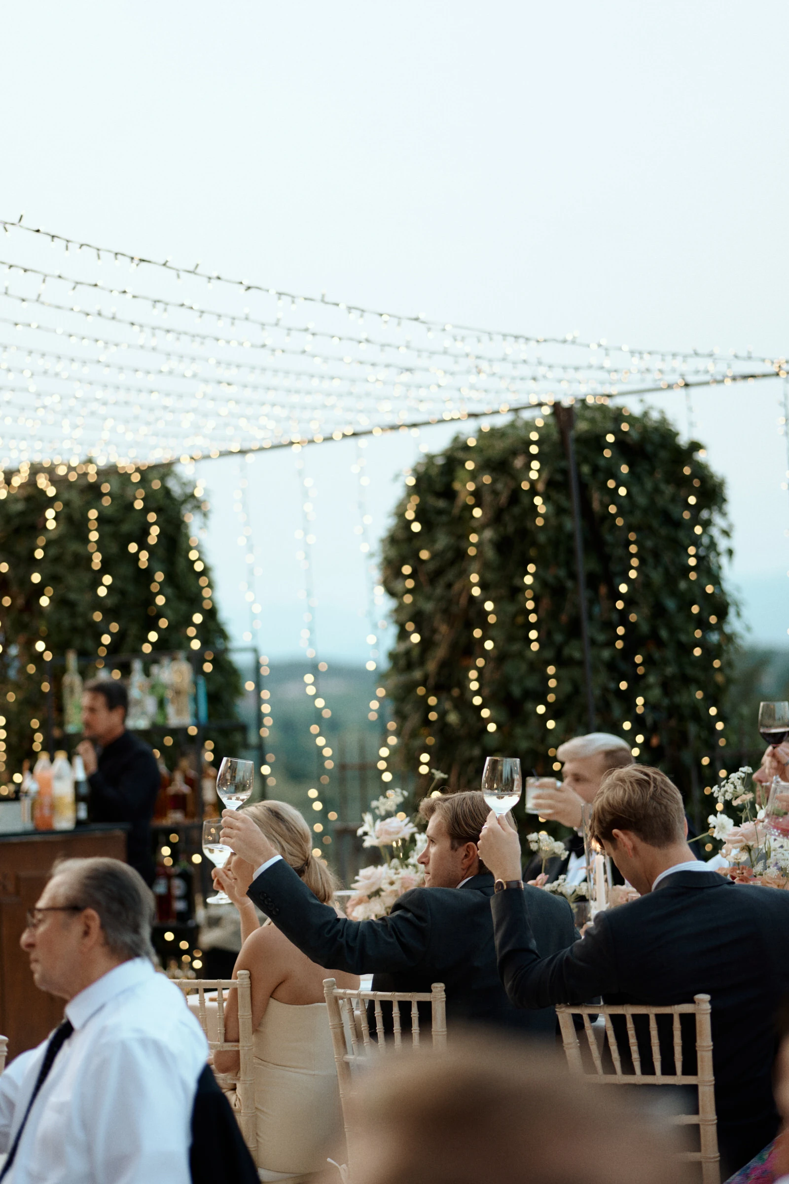 Wedding Dinner at Villa Mangiacane in Florence