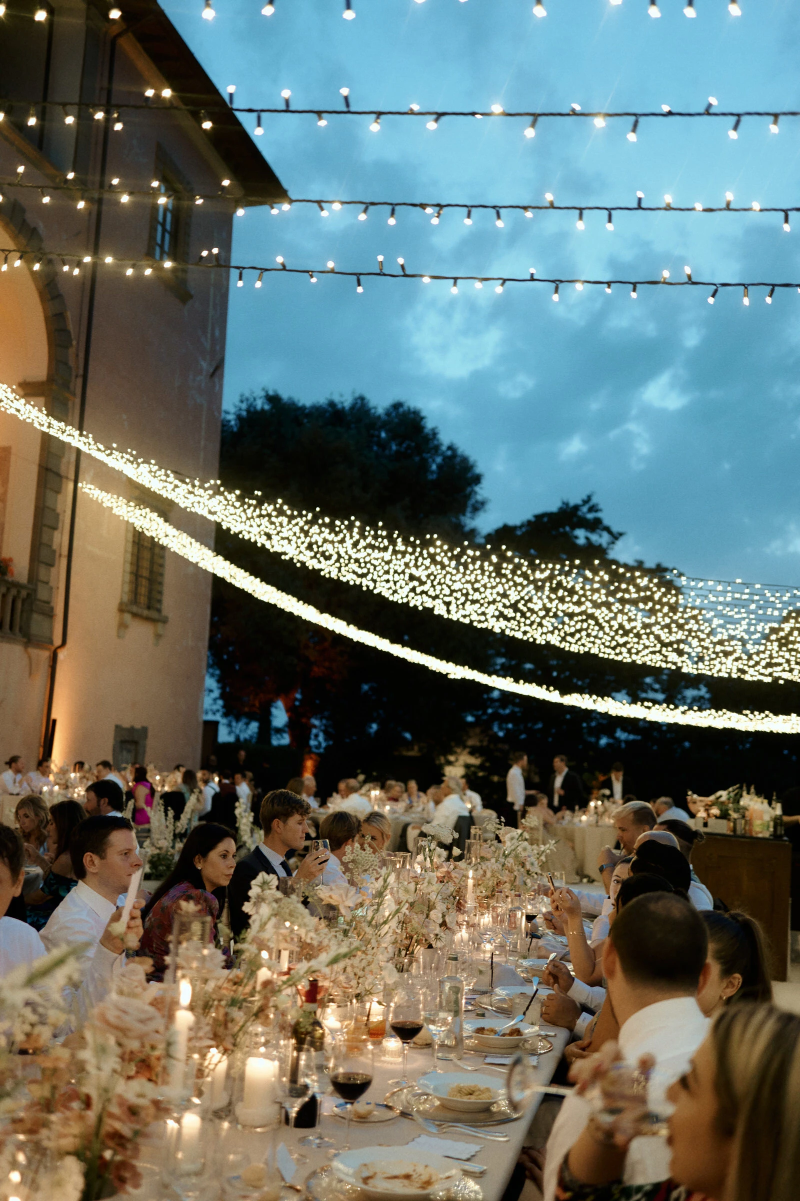 Wedding Dinner at Villa Mangiacane in Florence