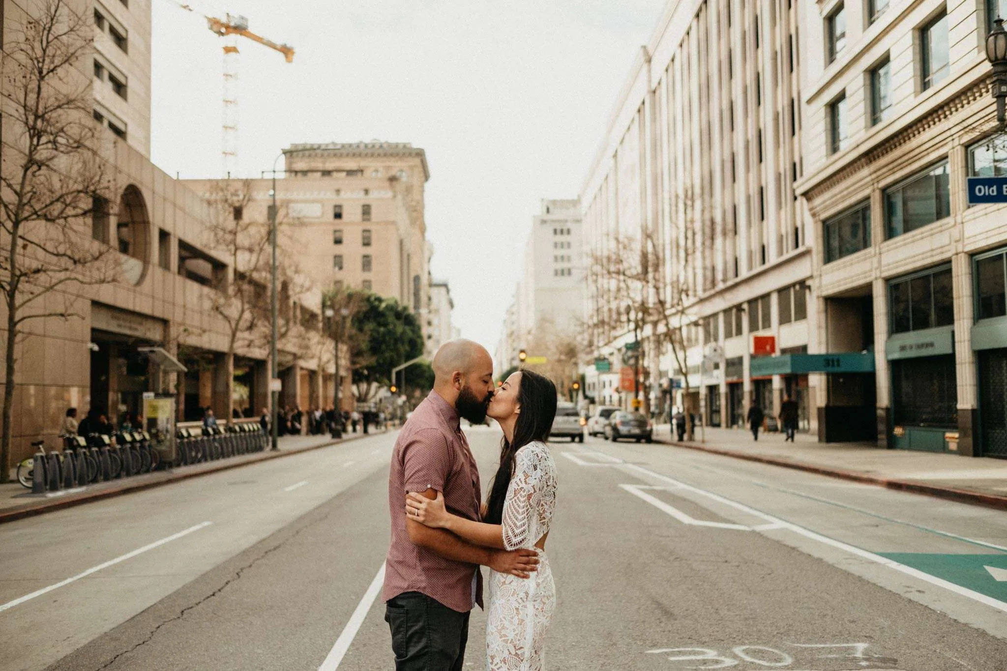 undefined - Engagement in Downtown Los Angeles