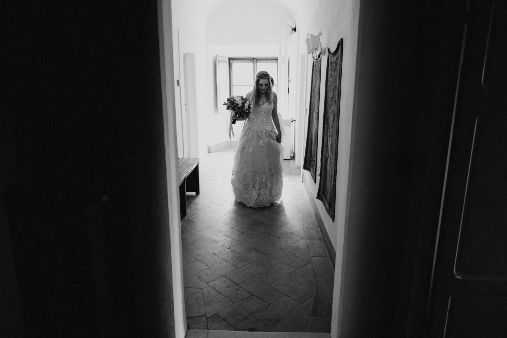 Wedding in Volterra, Tuscany Villa  - Bride getting ready