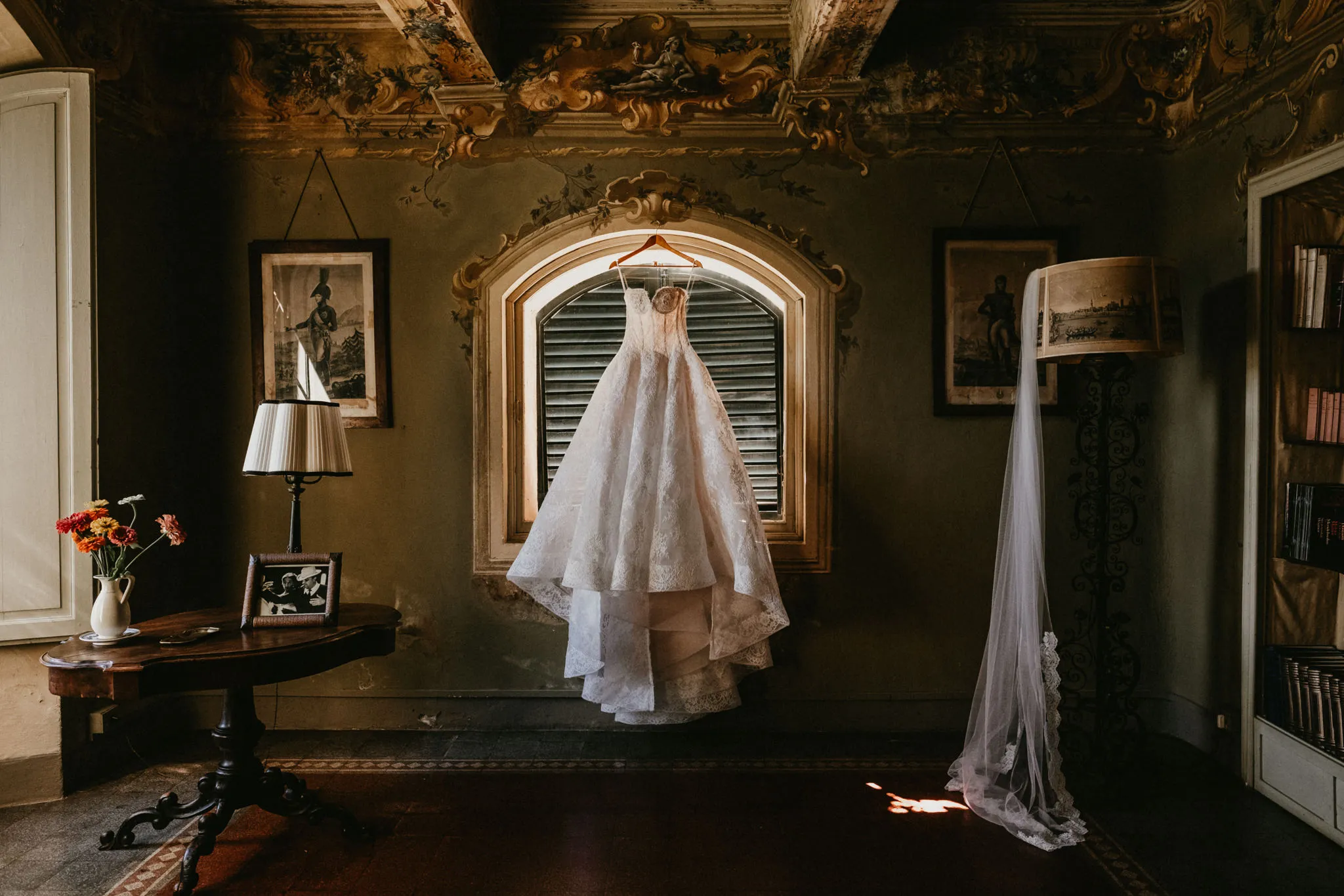 Bridal Dress-Wedding at Borgo Stomennano, Tuscany