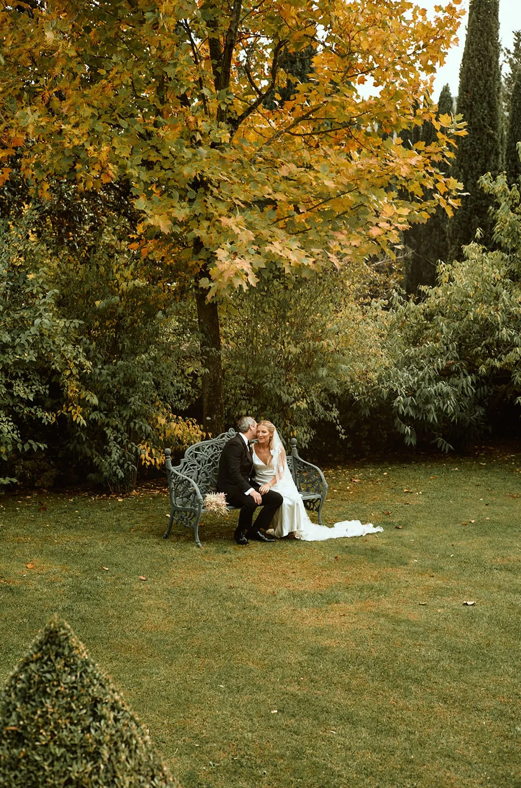 The Couple - Bride & Groom Portraits at Villa Cetinale, Siena, Tuscany