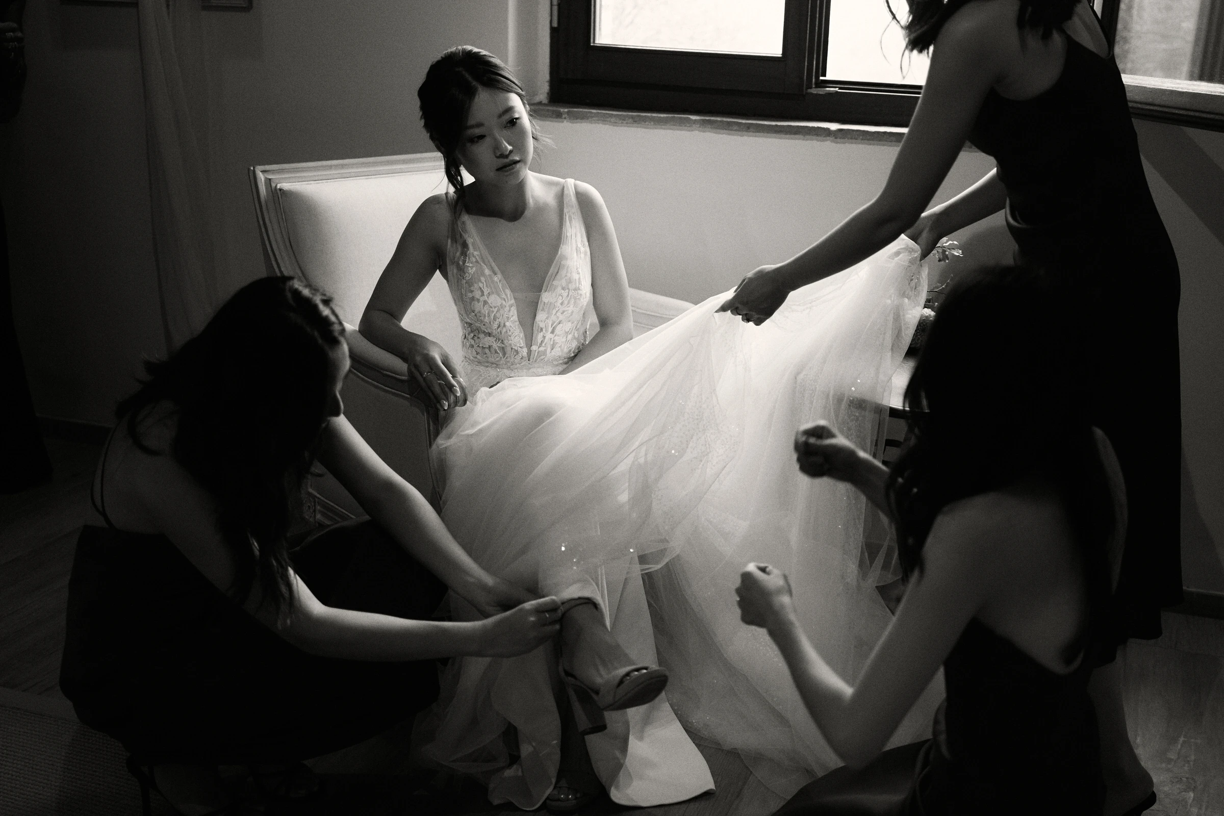 Bride getting ready - Bride getting ready at Borgo Argiano, Tuscany