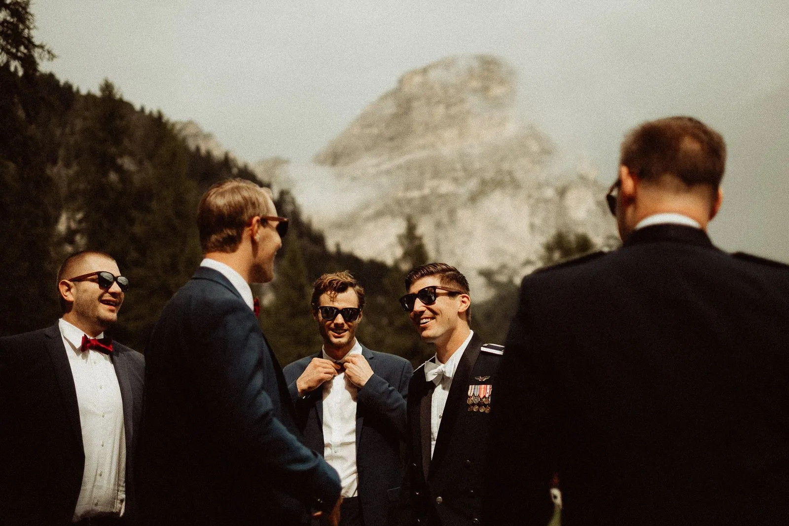 Groom portraits - Wedding in the Dolomites, Colfosco, Italy - Italian Apls