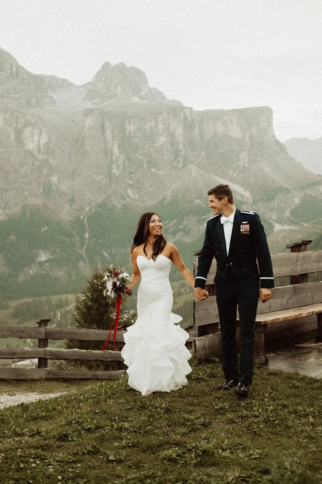 Ceremony - Wedding in the Dolomites, Colfosco, Italy - Italian Apls