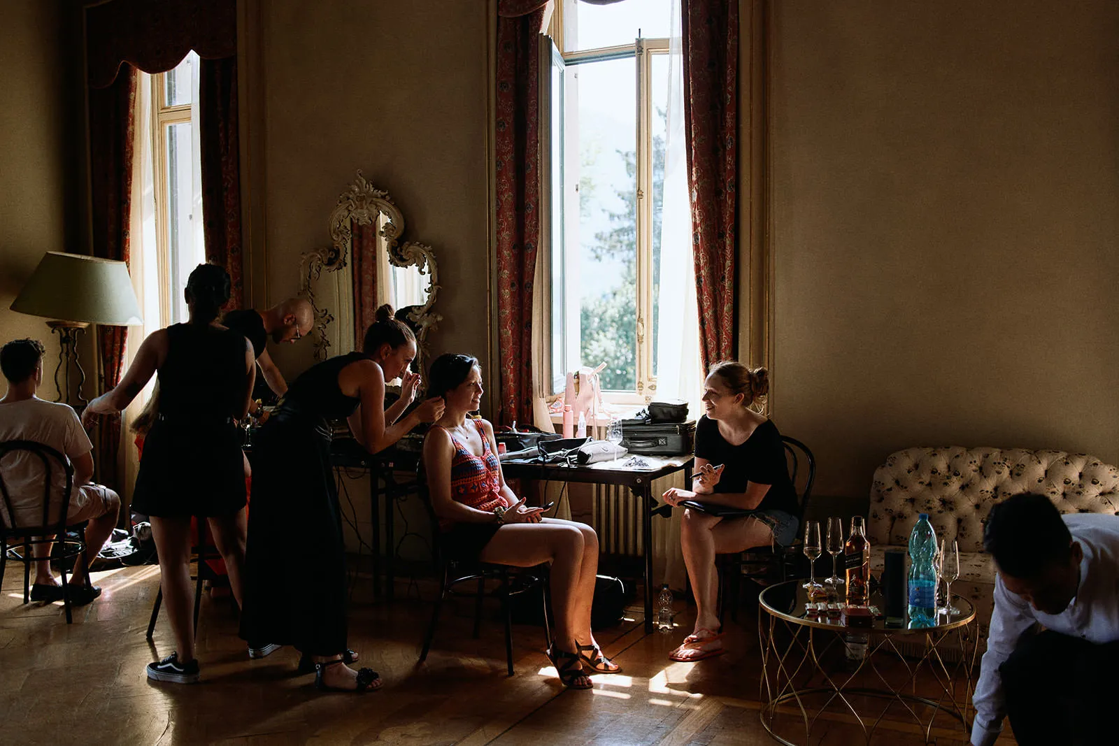 Getting Ready - Same Sex Wedding in Como Lake