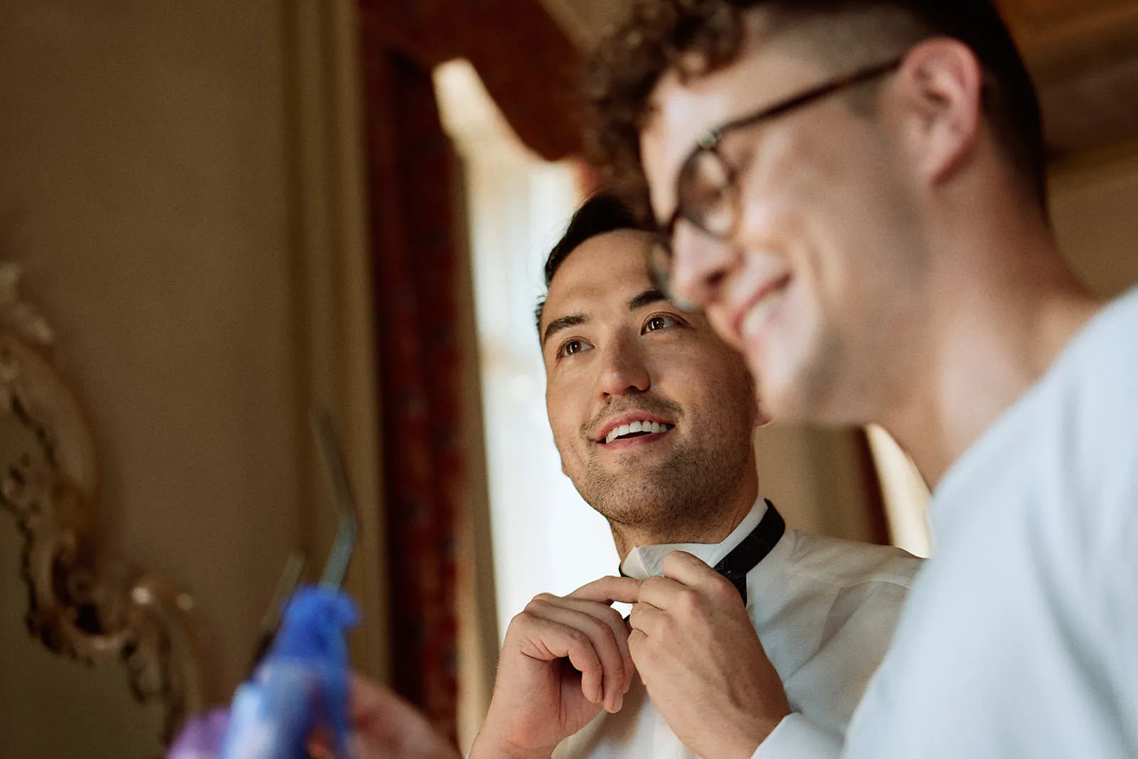 Getting Ready - Same Sex Wedding in Como Lake