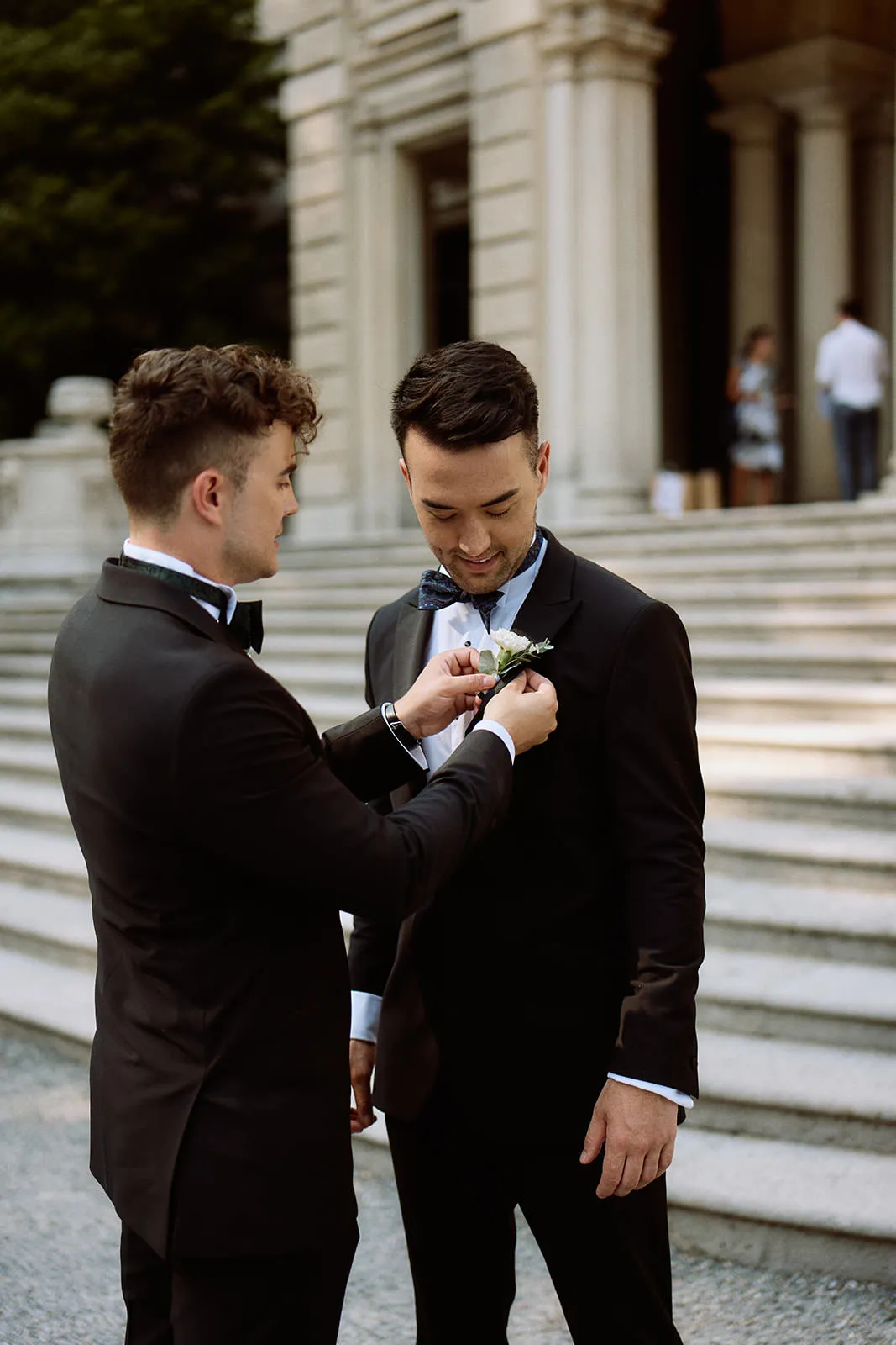 Getting Ready - Same Sex Wedding in Como Lake