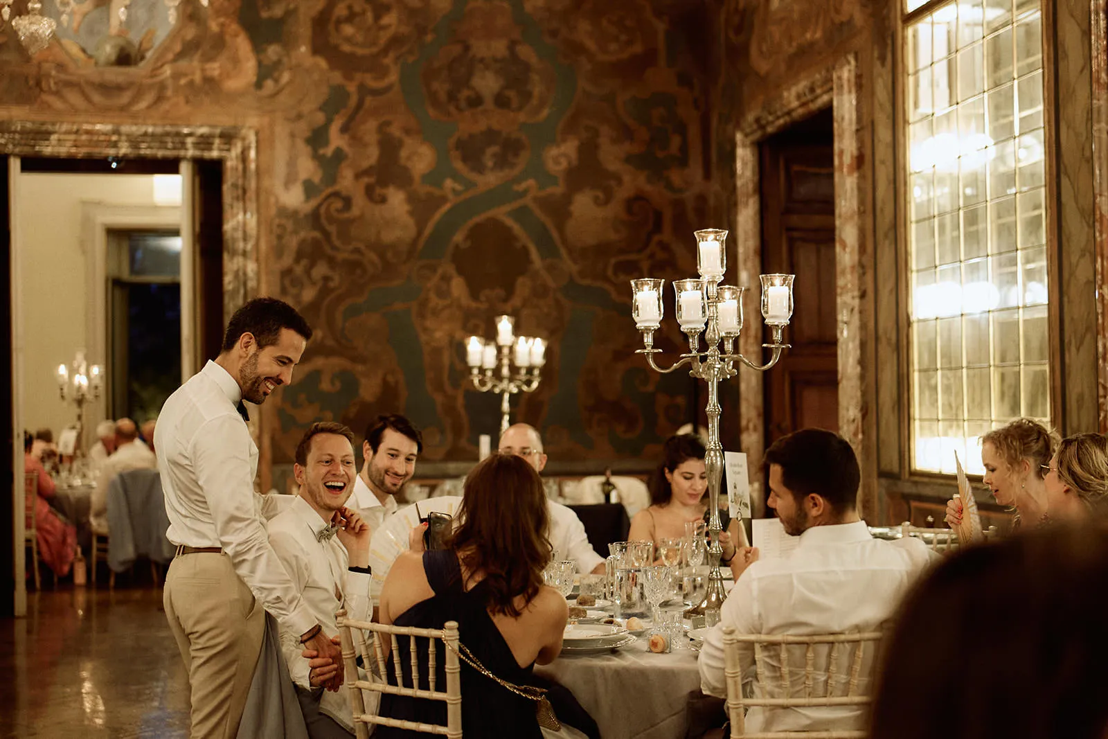 Dinner - Same Sex Wedding in Como Lake