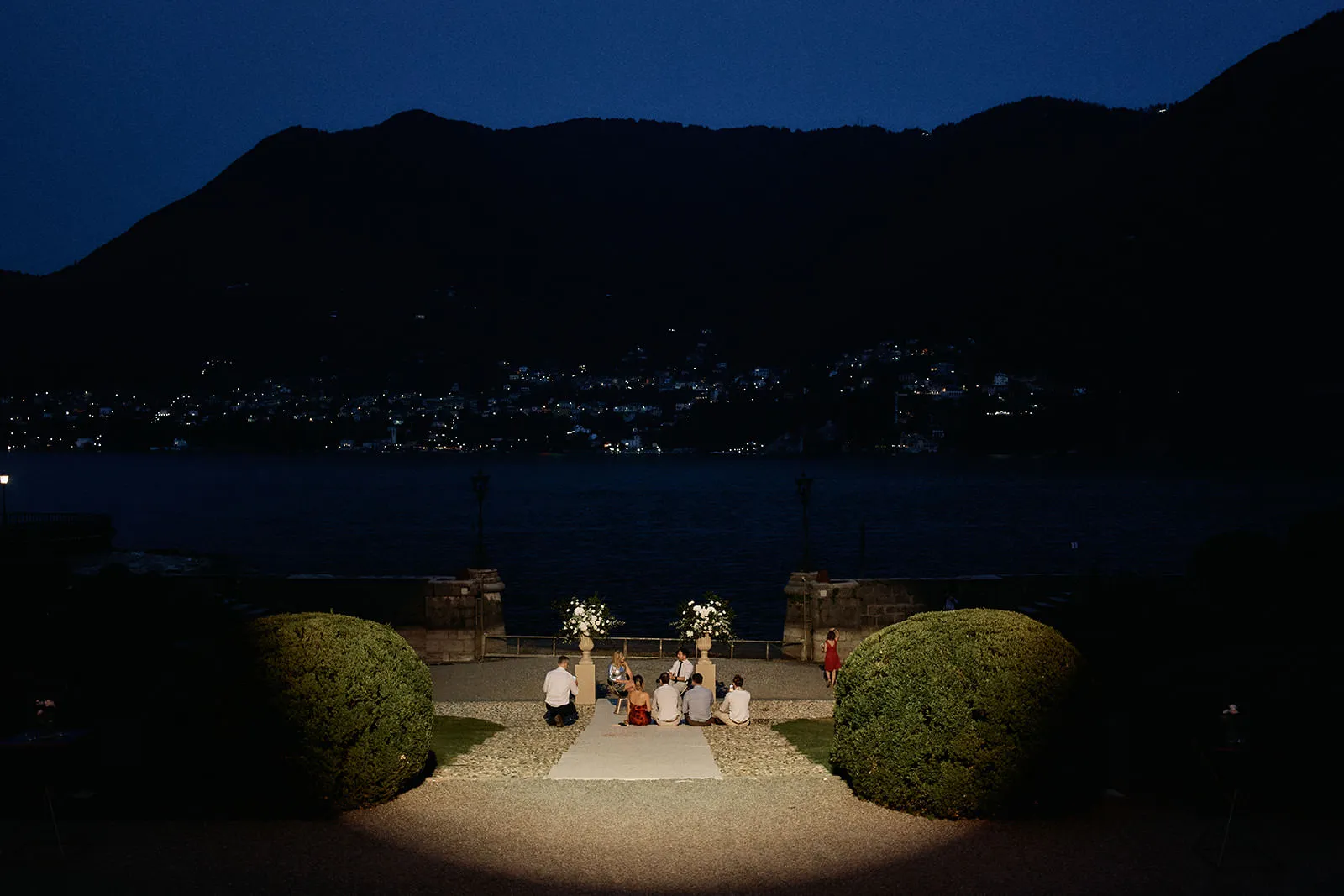 Dinner - Same Sex Wedding in Como Lake