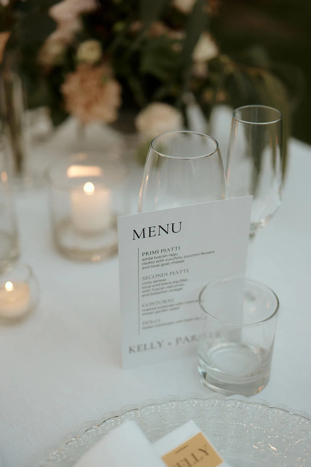 Table setting - Wedding Photography at Terre di Nano, Tuscany