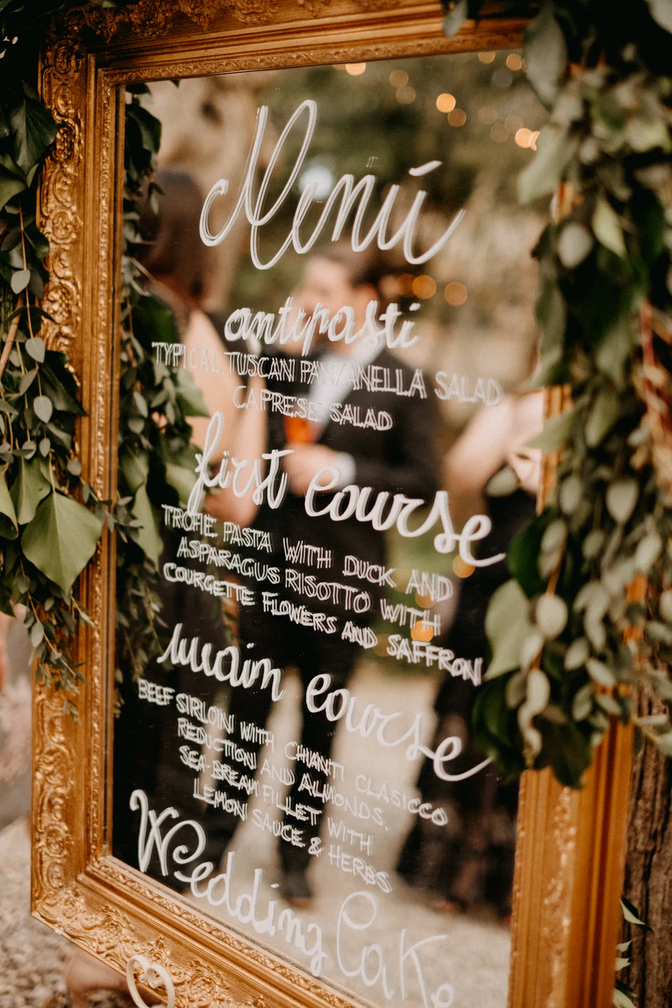 Wedding at Borgo Stomennano, Tuscany - Table setting