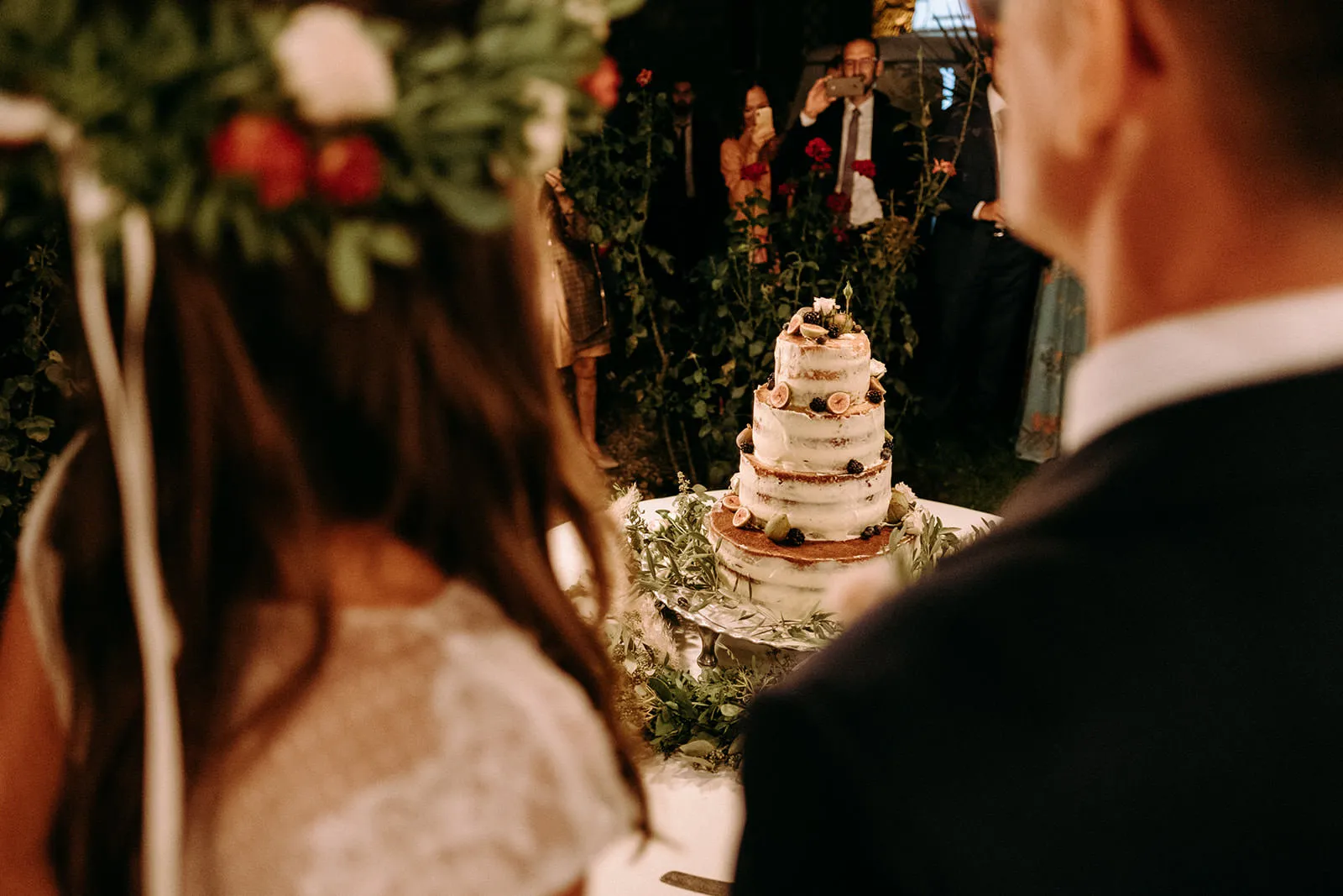 Cutting of the cake - Wedding in Chianti, Tuscany