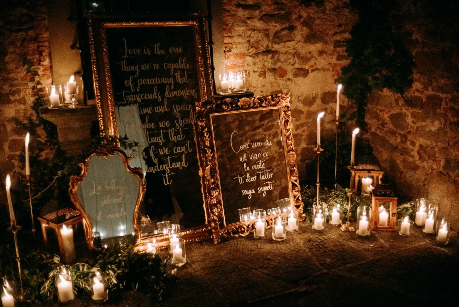 Cutting of the cake - Wedding in Chianti, Tuscany