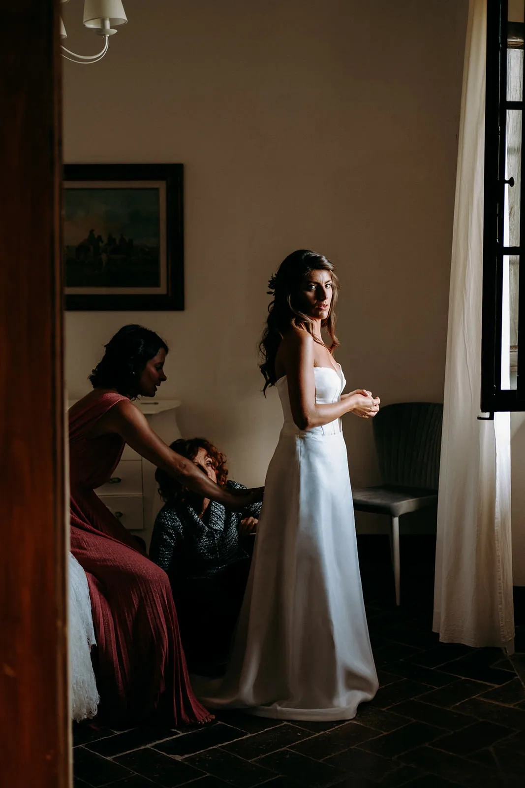 Bride's getting ready - Wedding in Chianti, Tuscany