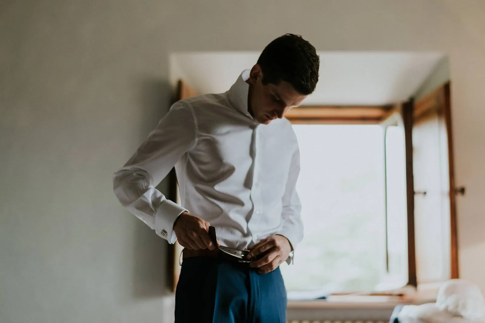 Groom Getting Ready - Groom Getting Ready in Volterra, Tuscany