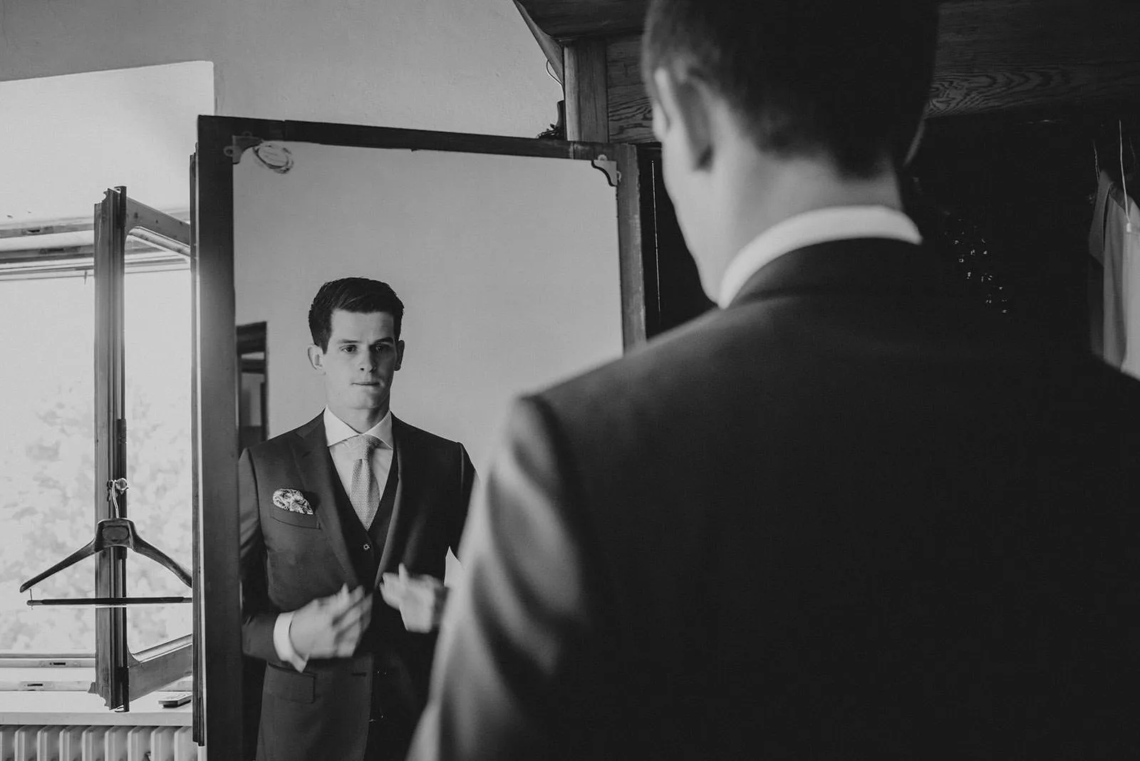 Groom Getting Ready - Groom Getting Ready in Volterra, Tuscany