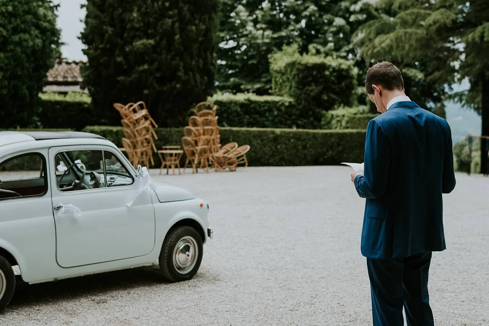 Groom Getting Ready - Groom Getting Ready in Volterra, Tuscany