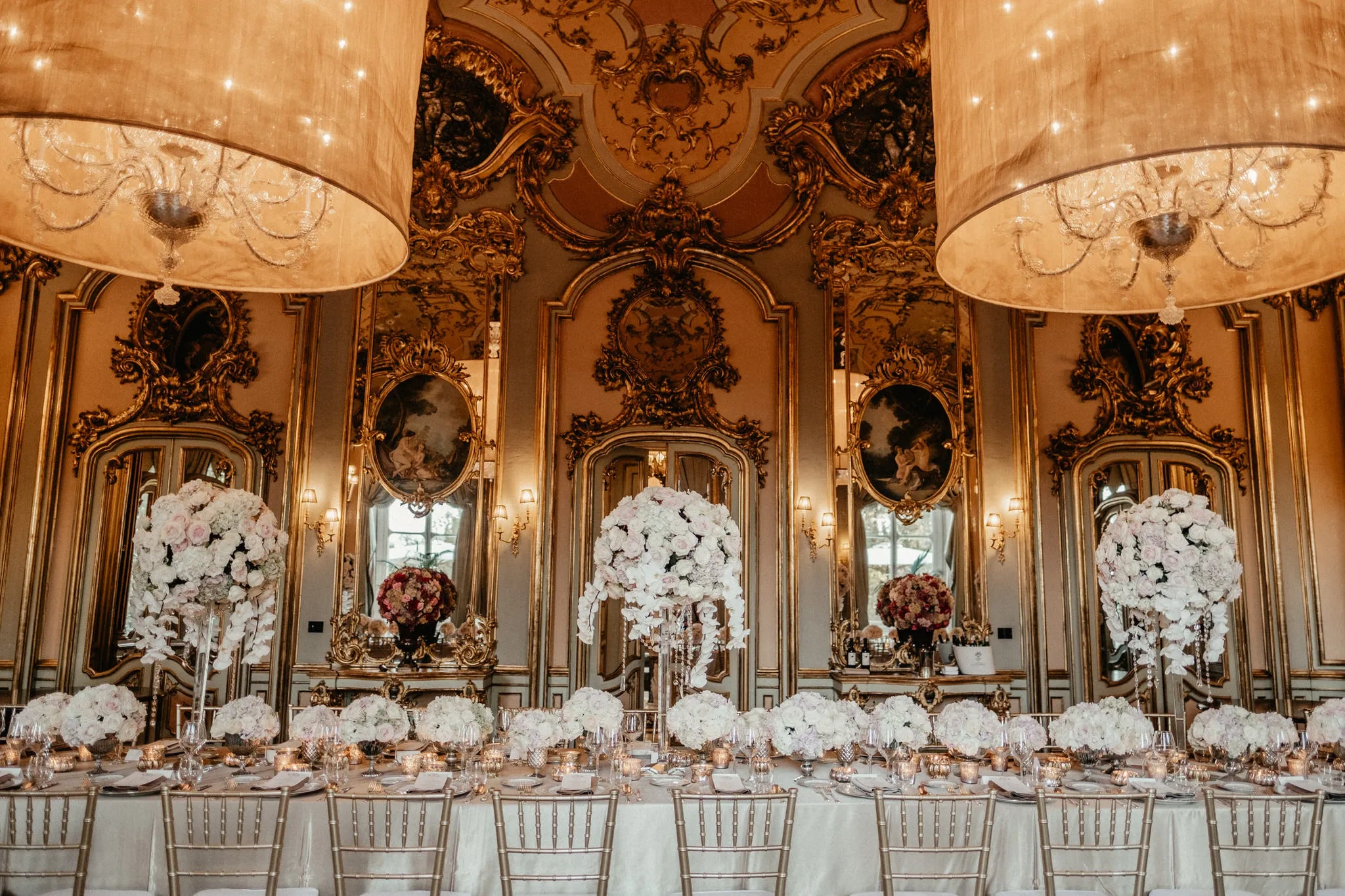 Reception-Wedding in Florence at Villa Cora